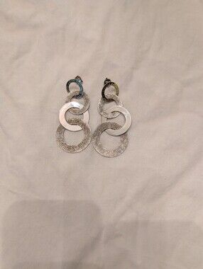 Pianegonda Sterling Silver Multi-Ring Drop Earrings